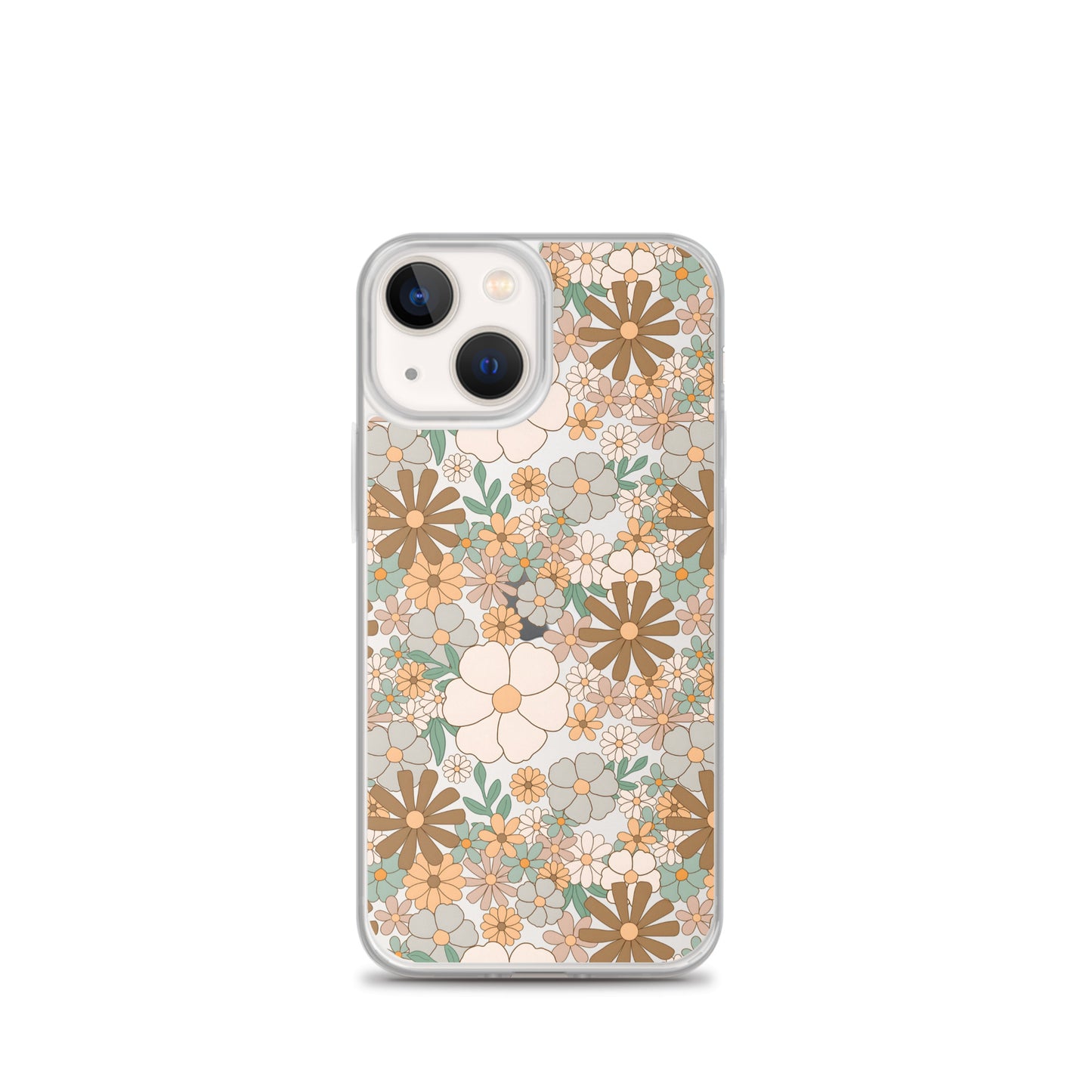 Vintage Flowers Clear iPhone Case - iPhone 15-11 All Sizes