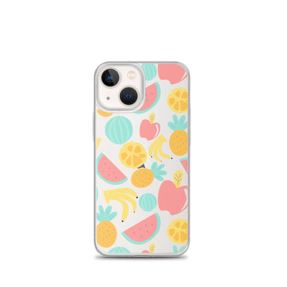 Summer Fruits Clear iPhone Case - iPhone 15-11 All Sizes