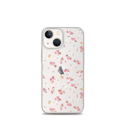 Cute Pink Flower Clear iPhone Case - iPhone 15-11 All Sizes