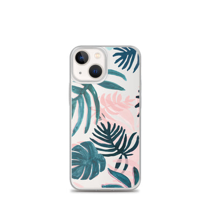 Tropical Leaves Clear iPhone Case - iPhone 15-11 All Sizes