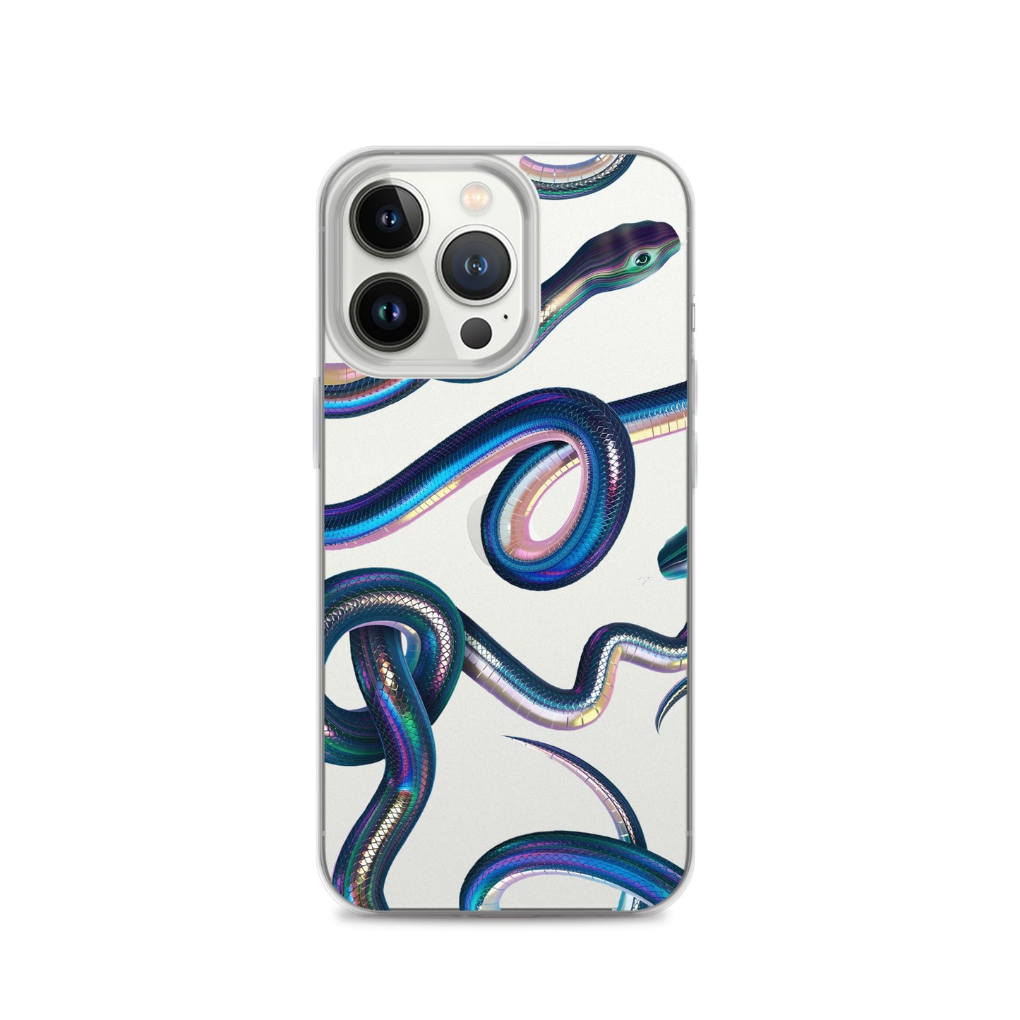 Snake Clear Phone Case for iPhone 15-11 All Sizes