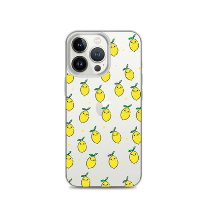 Silly Lemons Clear Phone Case - iPhone 15-11 All Sizes