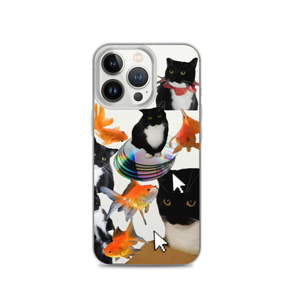 Absolutely Silly Cat Collage Clear iPhone Case - iPhone 15-11 All SIzes