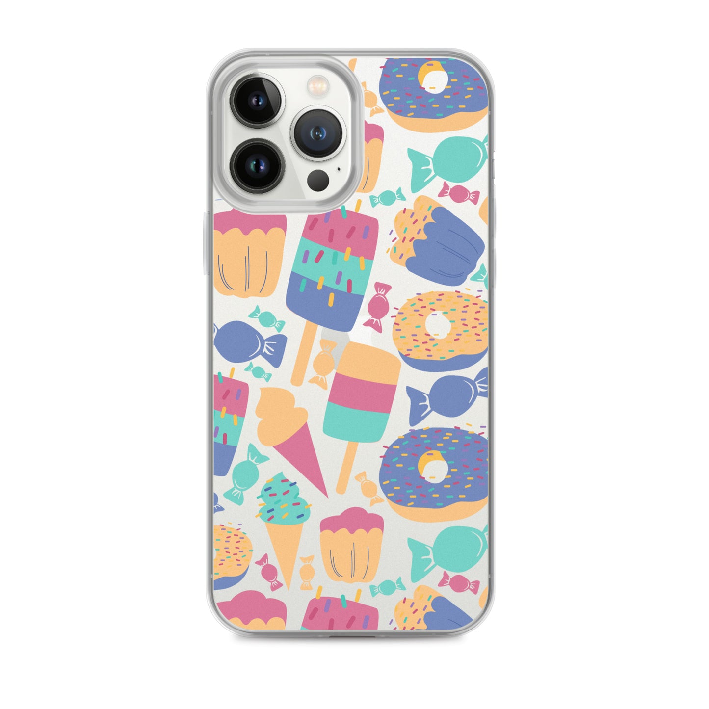 Cartoon Sweets Clear iPhone Case - iPhone 15-11 All Sizes