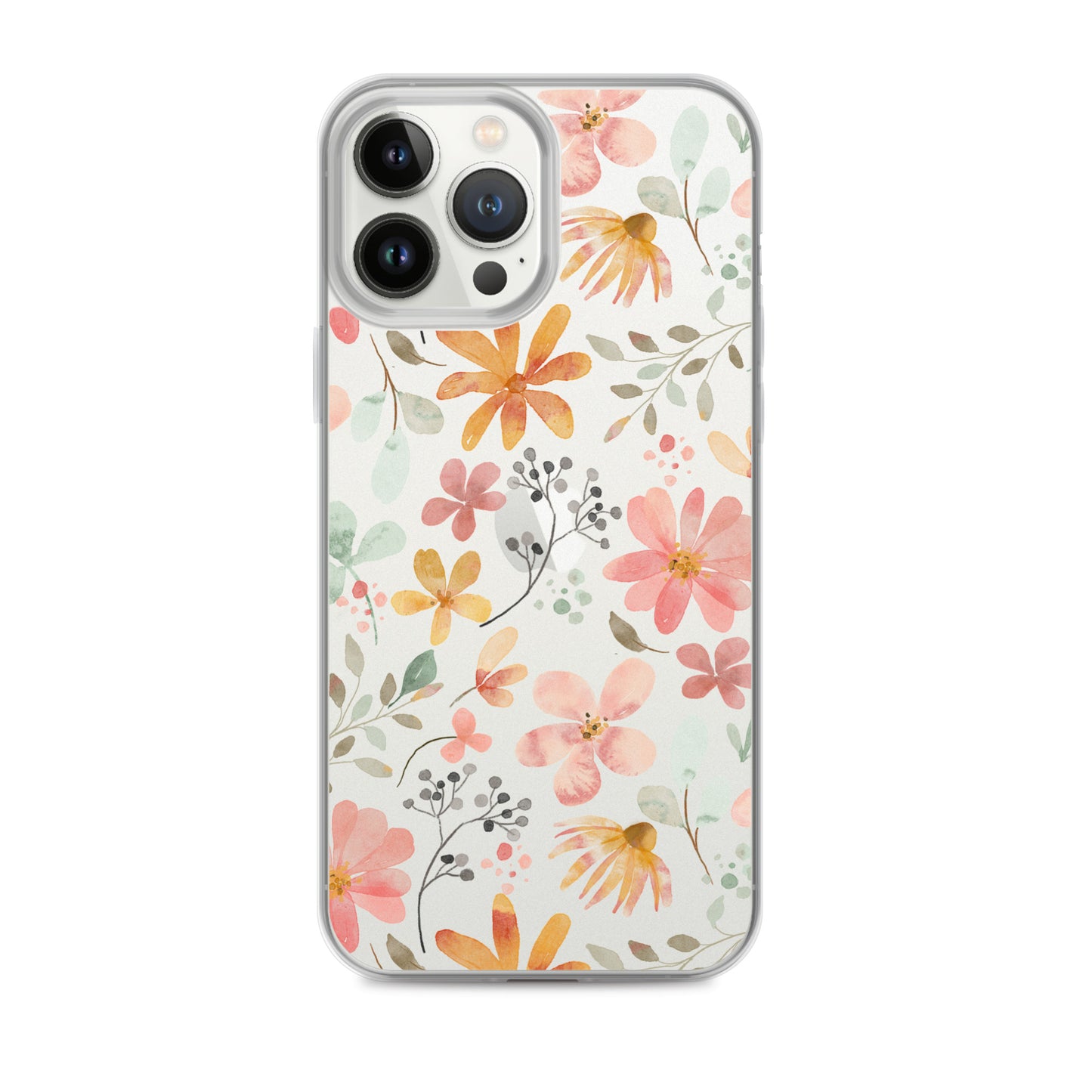 Aesthetic Floral Clear iPhone Case - iPhone 15-11 All Sizes