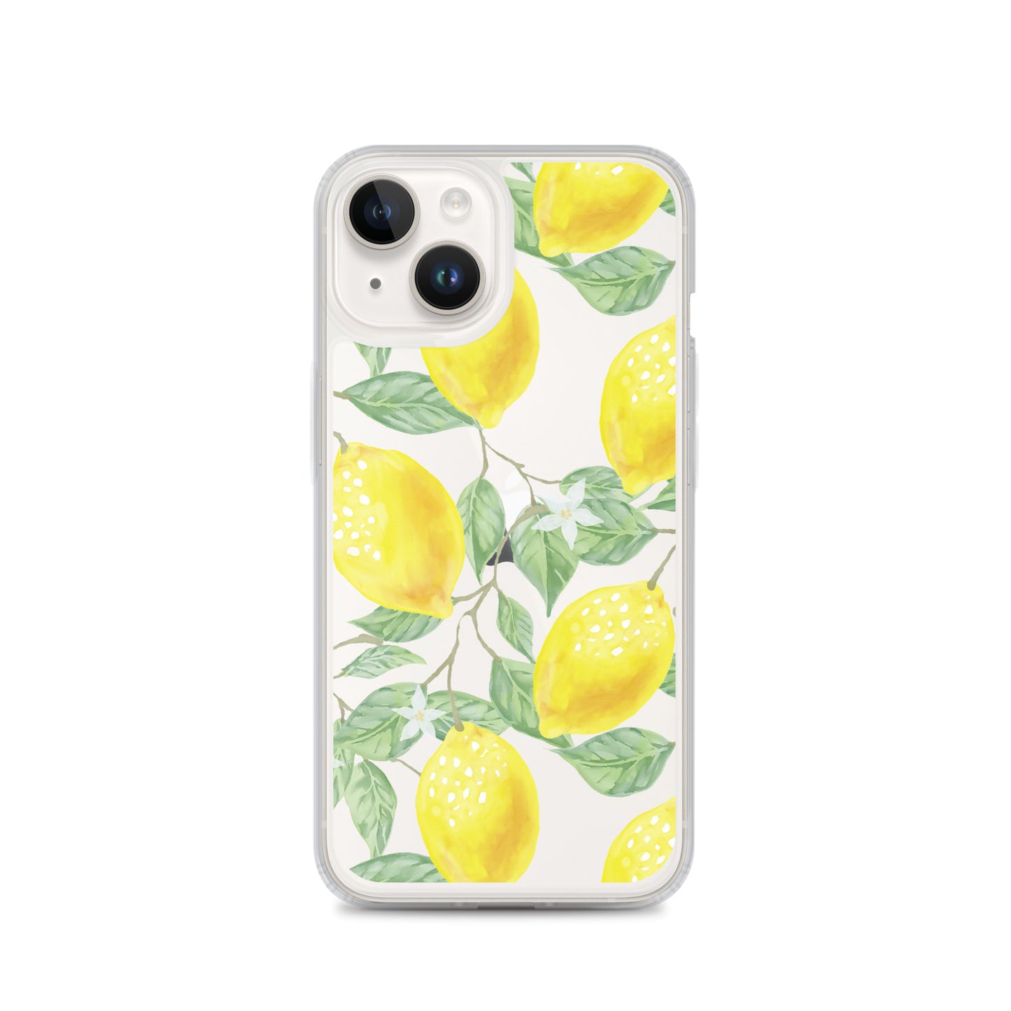 Lemon Painting Clear iPhone Case - iPhone 15-11 All Sizes