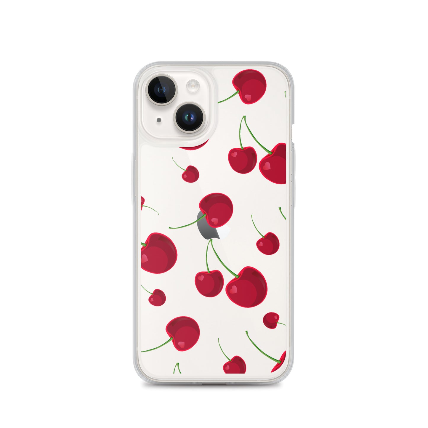 Cartoon Cherry Clear Phone Case - iPhone 15-11 All Sizes