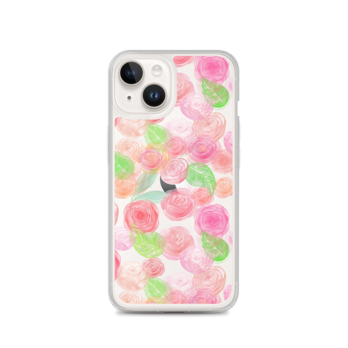 Pastel Roses Clear iPhone Case - iPhone 15-11 All SIzes