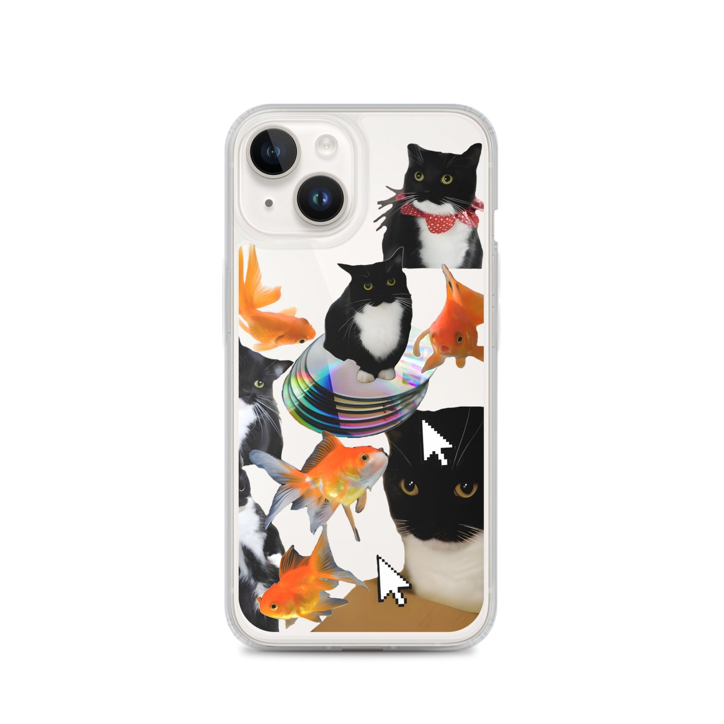 Absolutely Silly Cat Collage Clear iPhone Case - iPhone 15-11 All SIzes