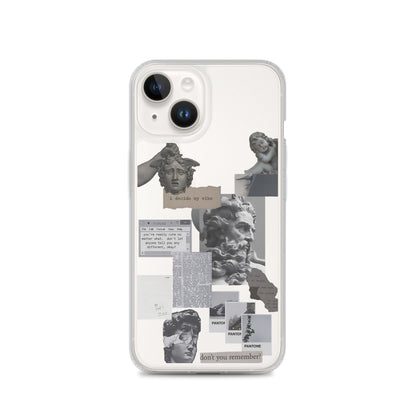 Philosopher's Collage Clear iPhone Case - iPhone 15-11 All Sizes