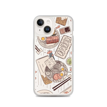 Japanese Cuisine Clear iPhone Case - iPhone 15-11 All Sizes