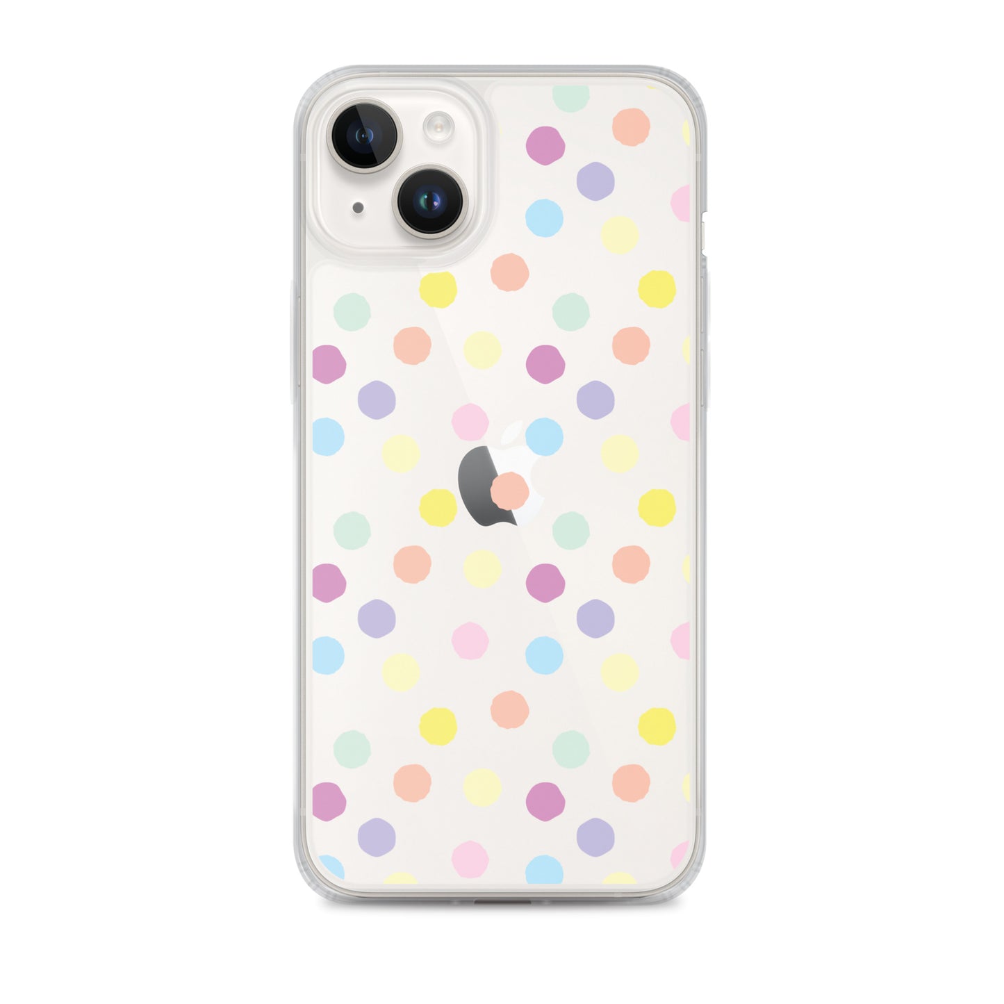 Polka Dot Clear iPhone Case for iPhone 15-11 All Sizes