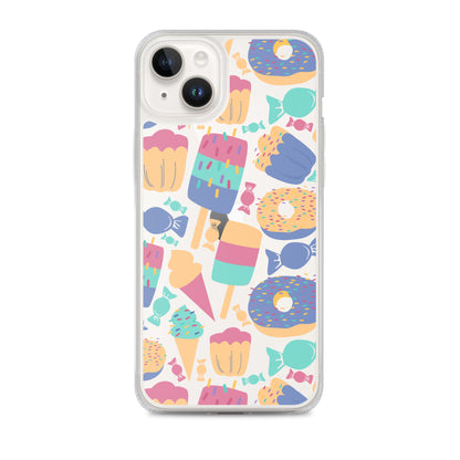 Cartoon Sweets Clear iPhone Case - iPhone 15-11 All Sizes