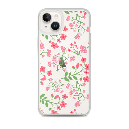 Cute Floral Clear iPhone Case - iPhone 15-11 All Sizes