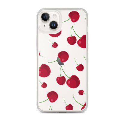 Cartoon Cherry Clear Phone Case - iPhone 15-11 All Sizes