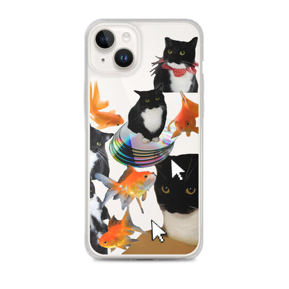 Absolutely Silly Cat Collage Clear iPhone Case - iPhone 15-11 All SIzes