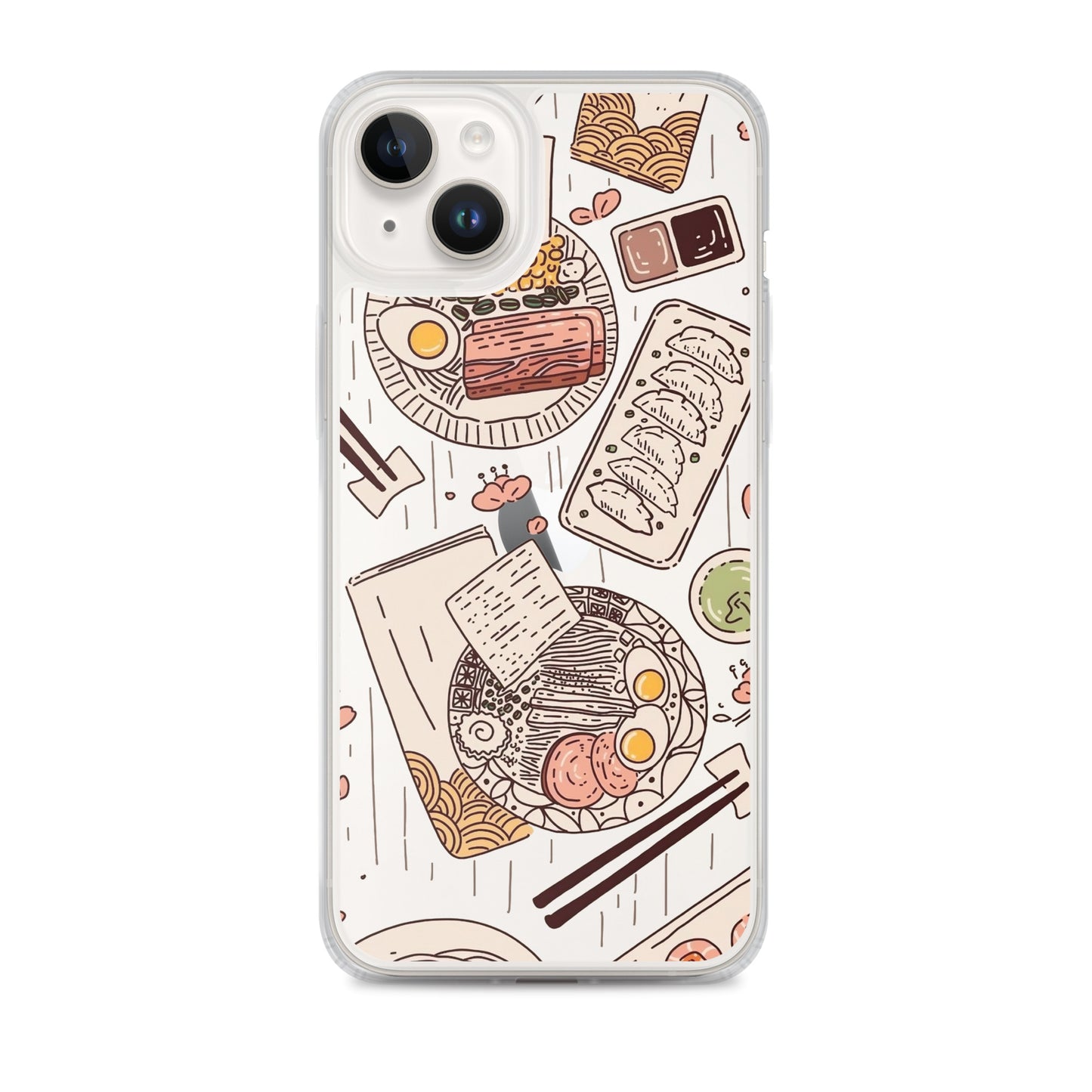 Japanese Cuisine Clear iPhone Case - iPhone 15-11 All Sizes