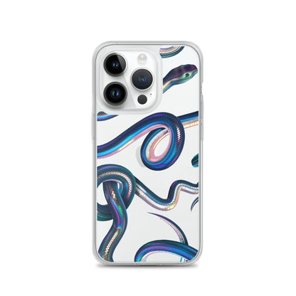 Snake Clear Phone Case for iPhone 15-11 All Sizes