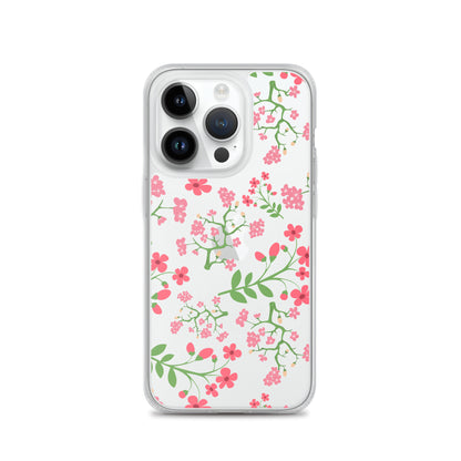 Cute Floral Clear iPhone Case - iPhone 15-11 All Sizes