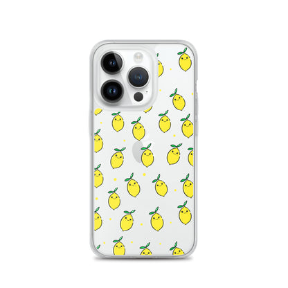 Silly Lemons Clear Phone Case - iPhone 15-11 All Sizes