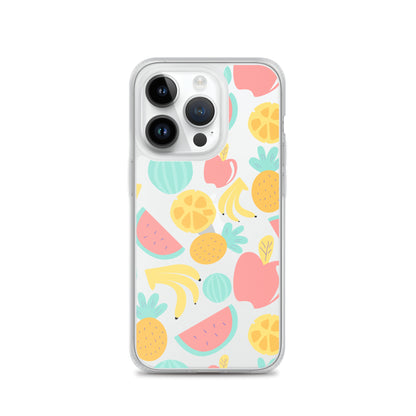 Summer Fruits Clear iPhone Case - iPhone 15-11 All Sizes