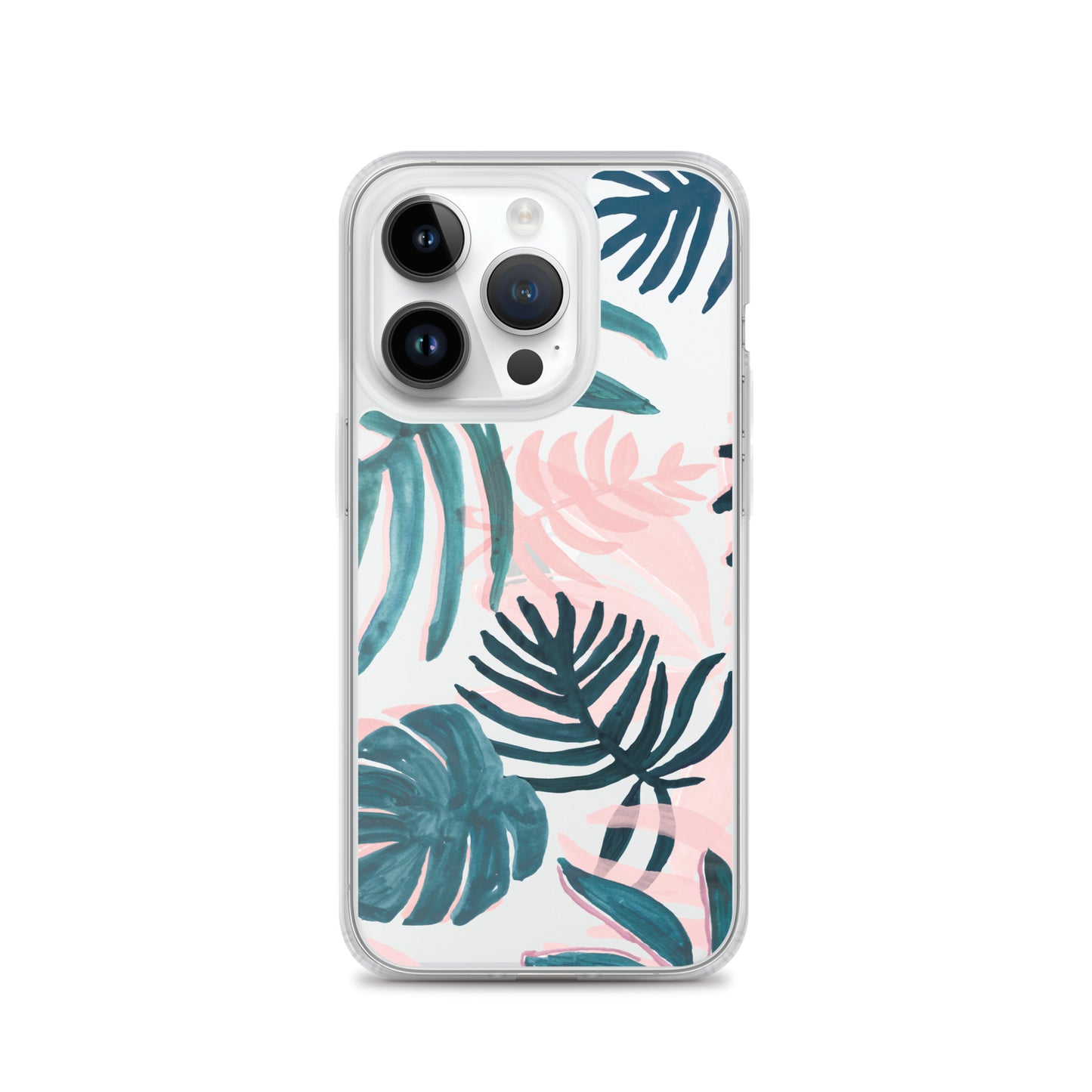 Tropical Leaves Clear iPhone Case - iPhone 15-11 All Sizes