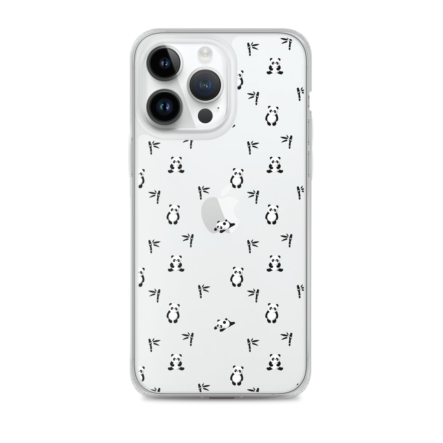 Cute Panda Clear iPhone Case - iPhone 15-11 All Sizes