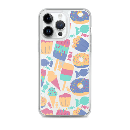 Cartoon Sweets Clear iPhone Case - iPhone 15-11 All Sizes