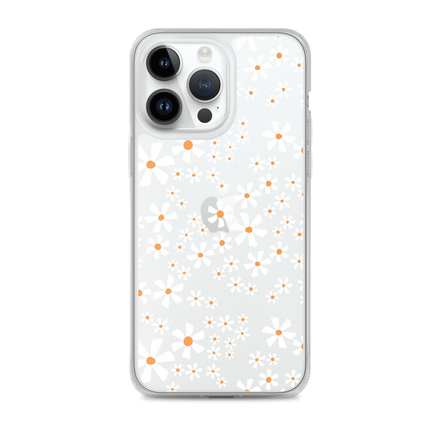 White Flower Clear iPhone Case - iPhone 15-11 All Sizes