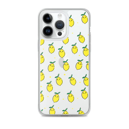 Silly Lemons Clear Phone Case - iPhone 15-11 All Sizes