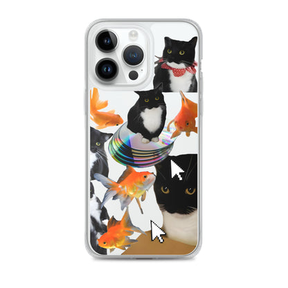 Absolutely Silly Cat Collage Clear iPhone Case - iPhone 15-11 All SIzes