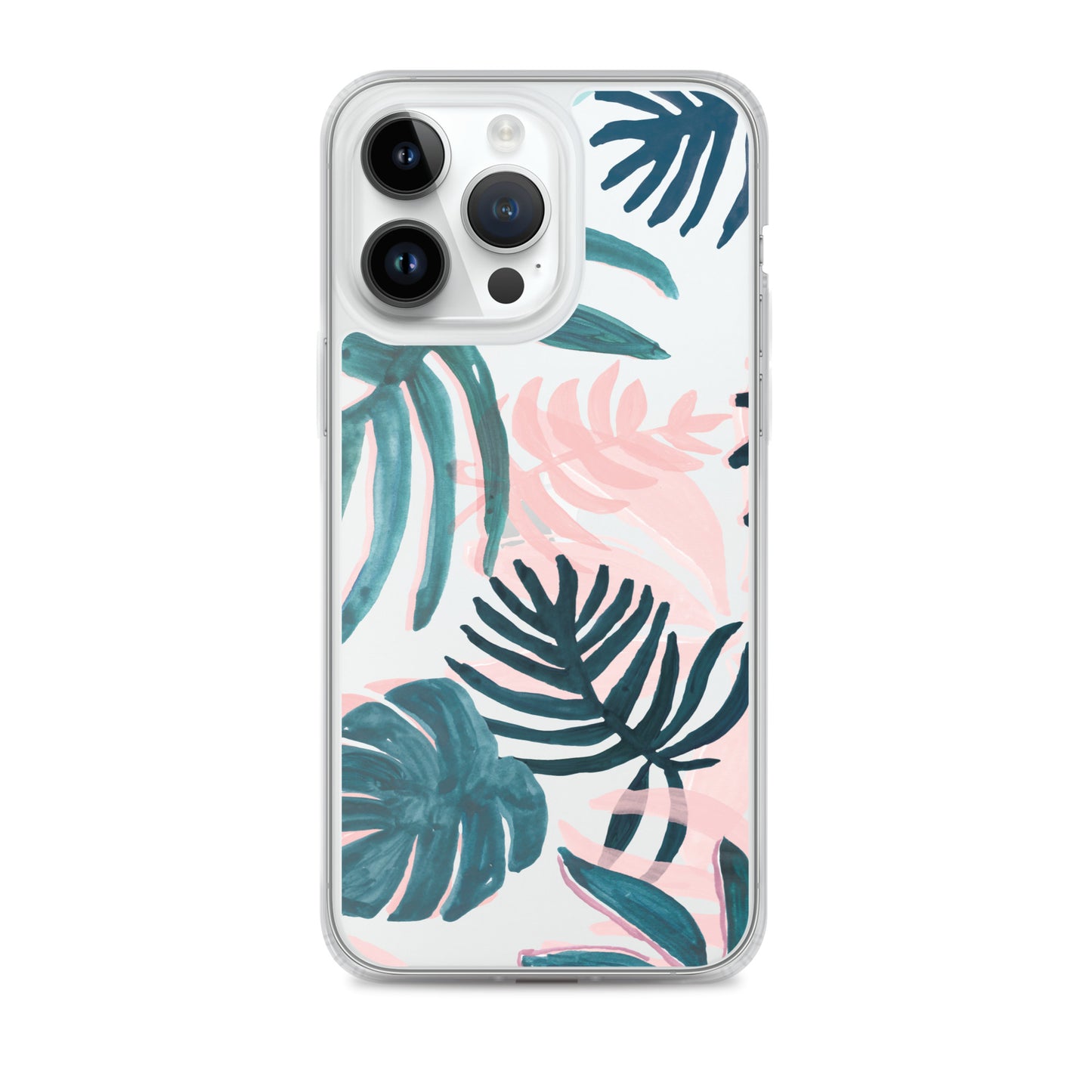 Tropical Leaves Clear iPhone Case - iPhone 15-11 All Sizes