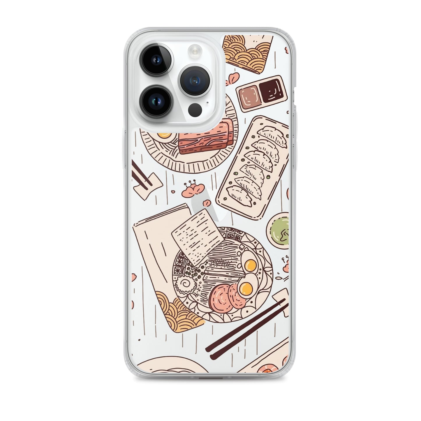 Japanese Cuisine Clear iPhone Case - iPhone 15-11 All Sizes