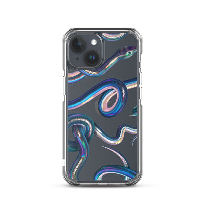 Snake Clear Phone Case for iPhone 15-11 All Sizes