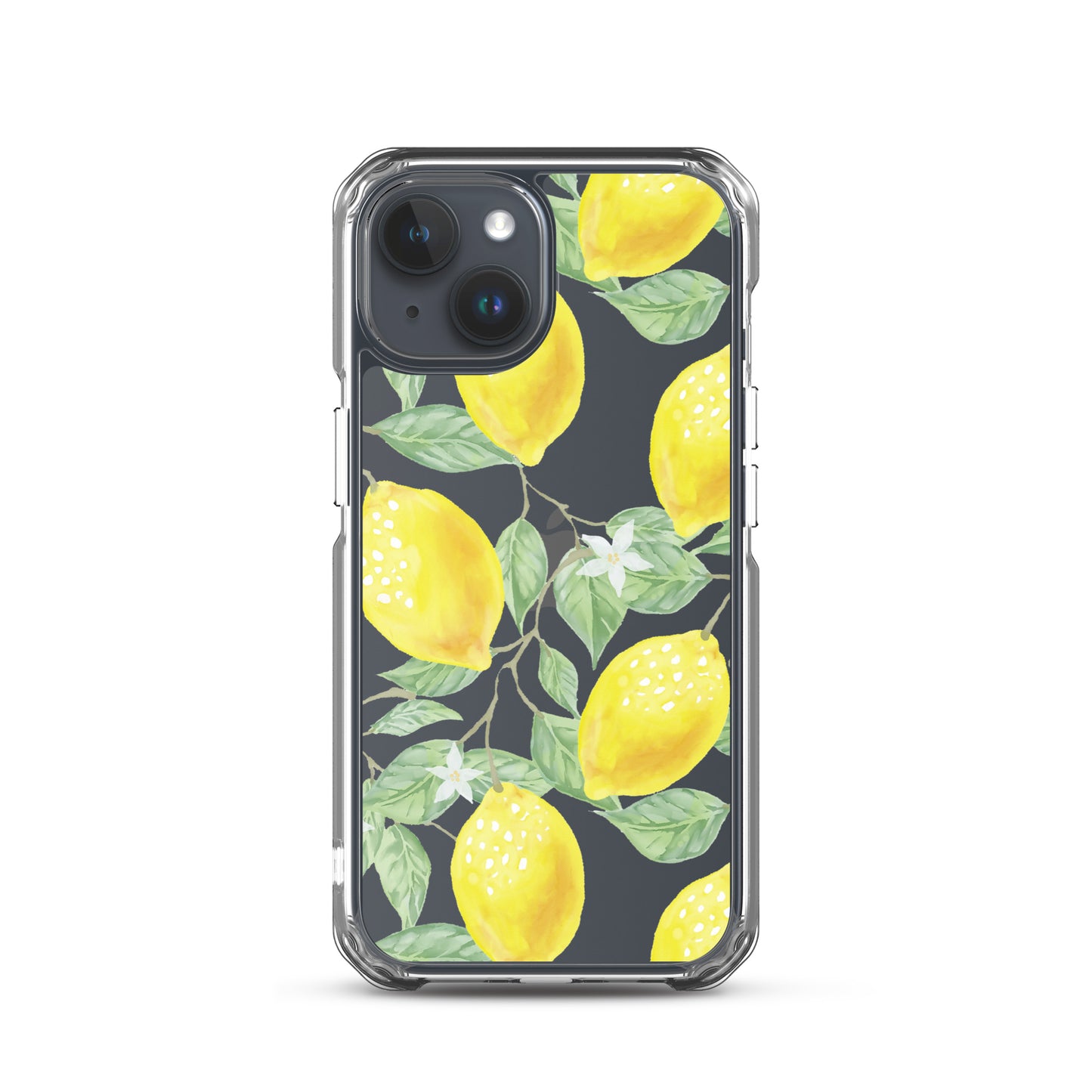 Lemon Painting Clear iPhone Case - iPhone 15-11 All Sizes