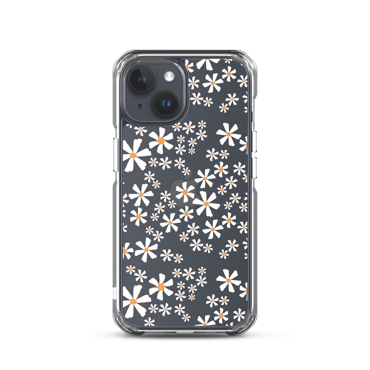 White Flower Clear iPhone Case - iPhone 15-11 All Sizes