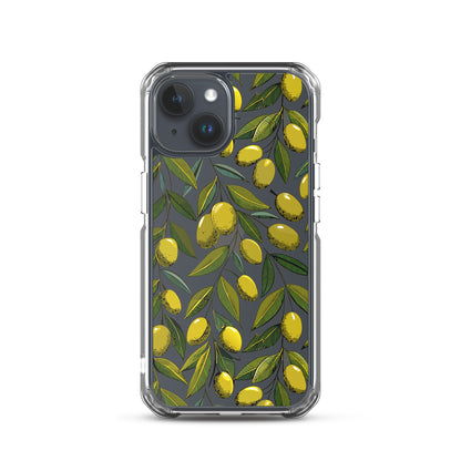 Fruit Tree Painting Clear iPhone Case - iPhone 15-11 All Sizes