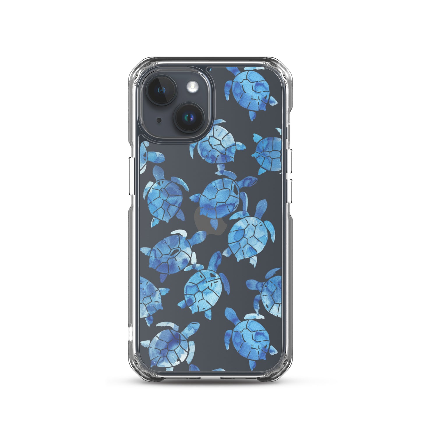 Blue Sea Turtle Clear iPhone Case - iPhone 15-11 All Sizes