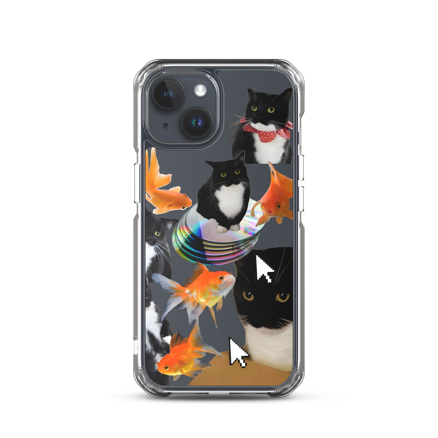 Absolutely Silly Cat Collage Clear iPhone Case - iPhone 15-11 All SIzes