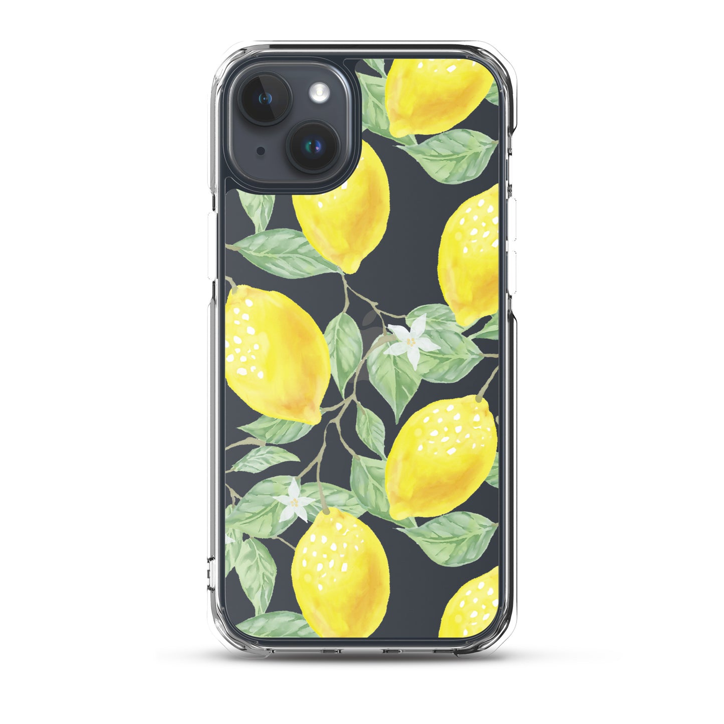 Lemon Painting Clear iPhone Case - iPhone 15-11 All Sizes