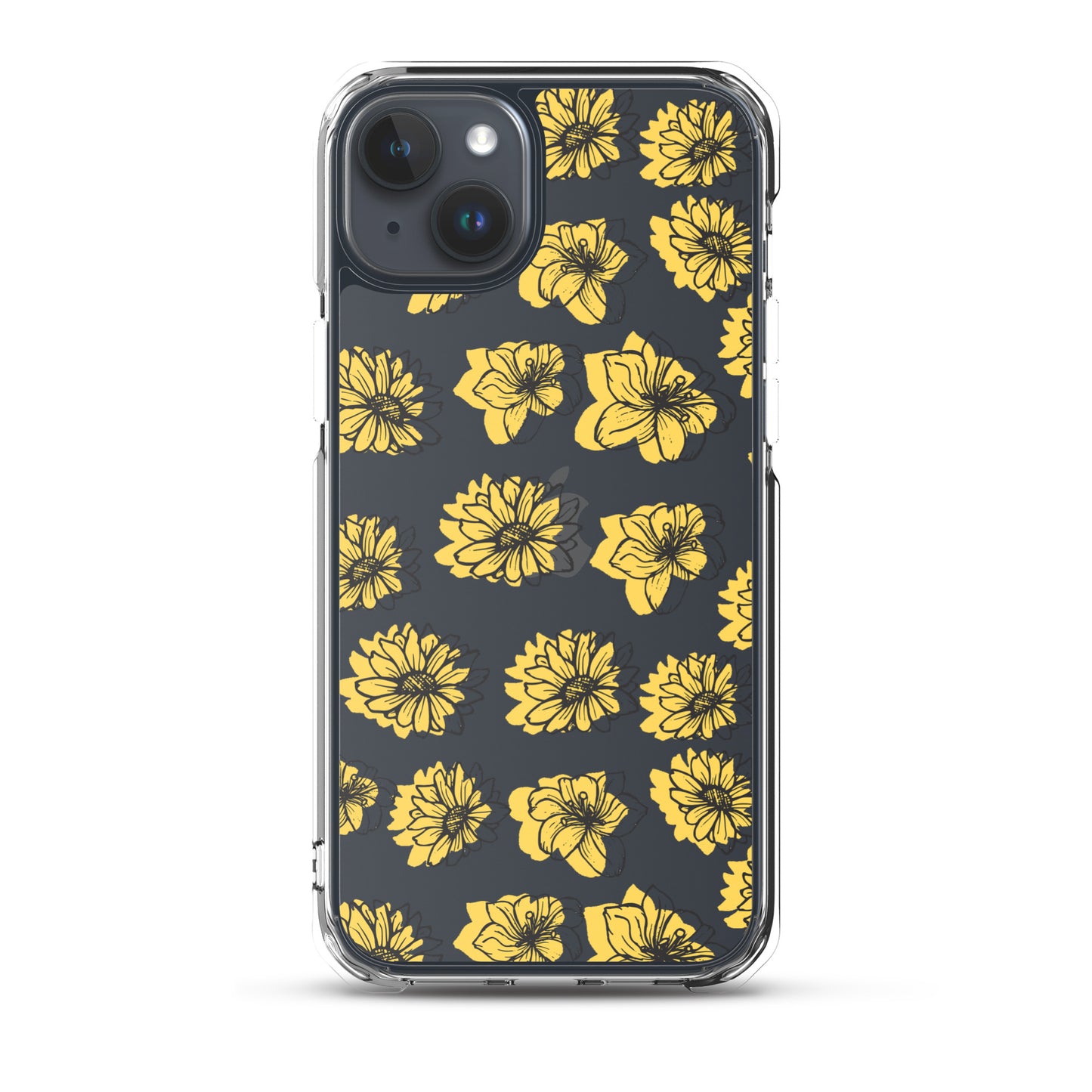 Sunflower Clear iPhone Case - iPhone 15-11 All Sizes