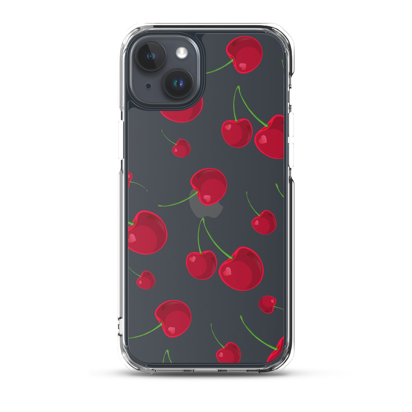 Cartoon Cherry Clear Phone Case - iPhone 15-11 All Sizes