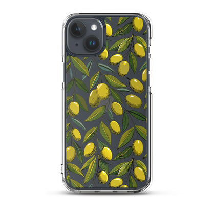 Fruit Tree Painting Clear iPhone Case - iPhone 15-11 All Sizes