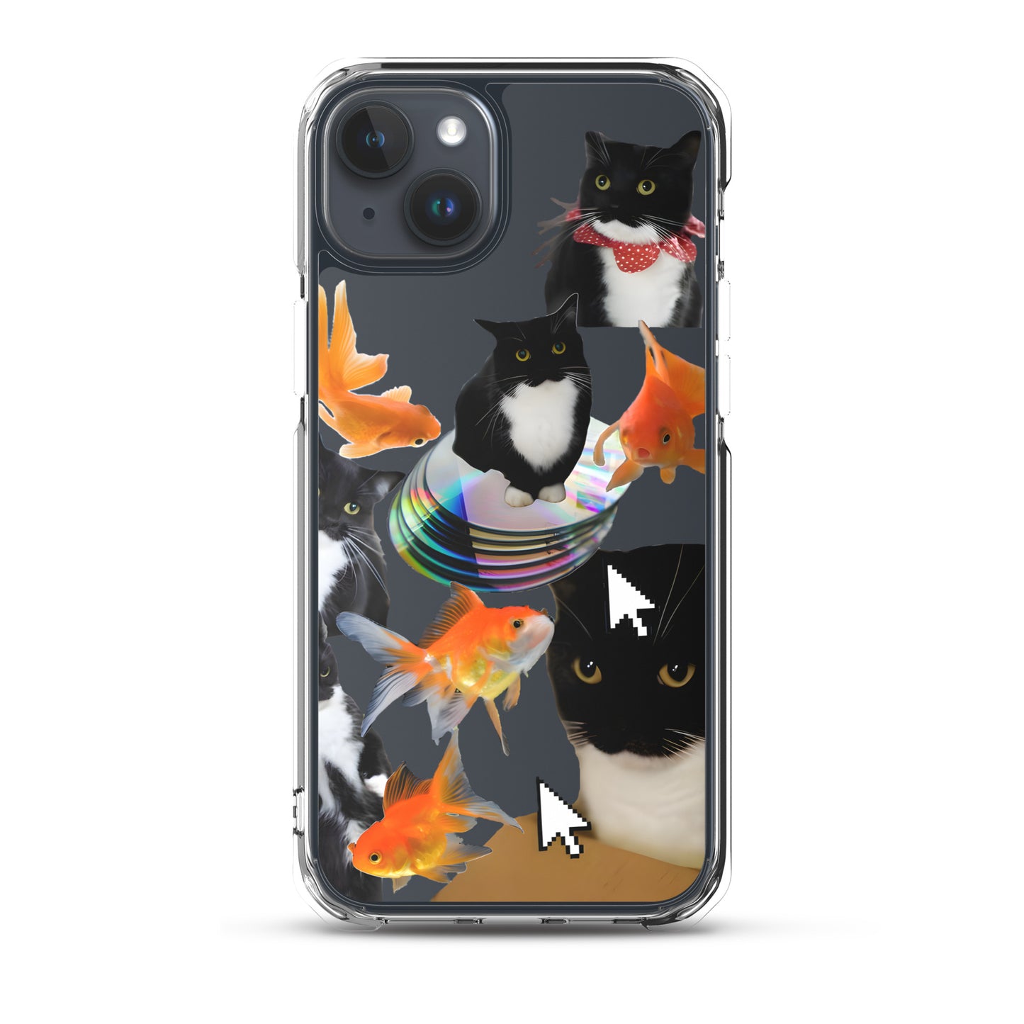 Absolutely Silly Cat Collage Clear iPhone Case - iPhone 15-11 All SIzes