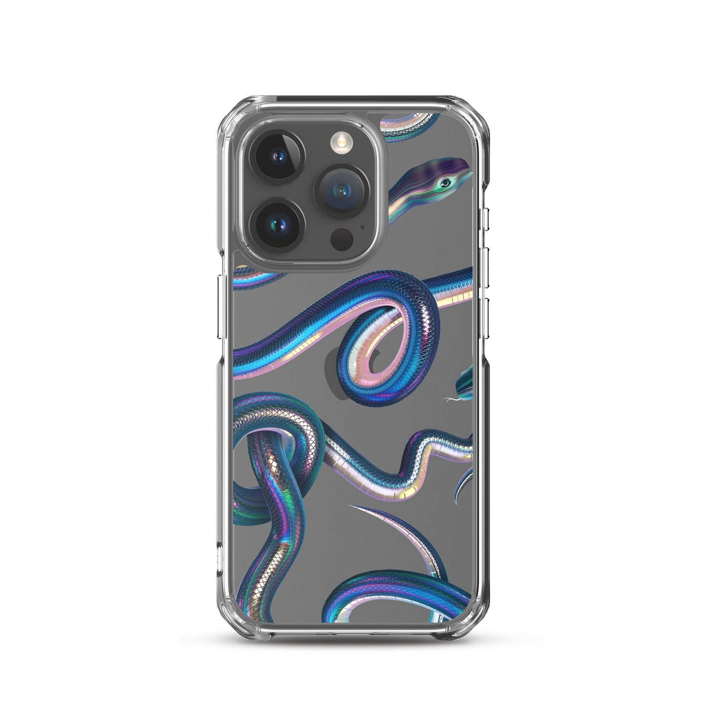 Snake Clear Phone Case for iPhone 15-11 All Sizes