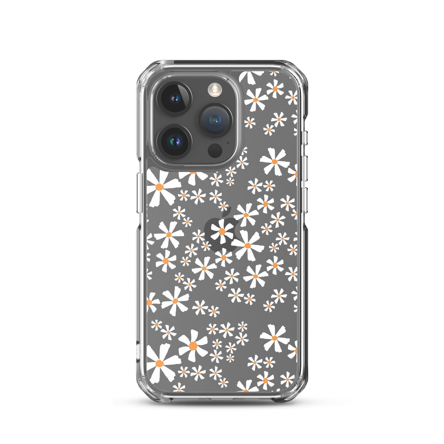 White Flower Clear iPhone Case - iPhone 15-11 All Sizes