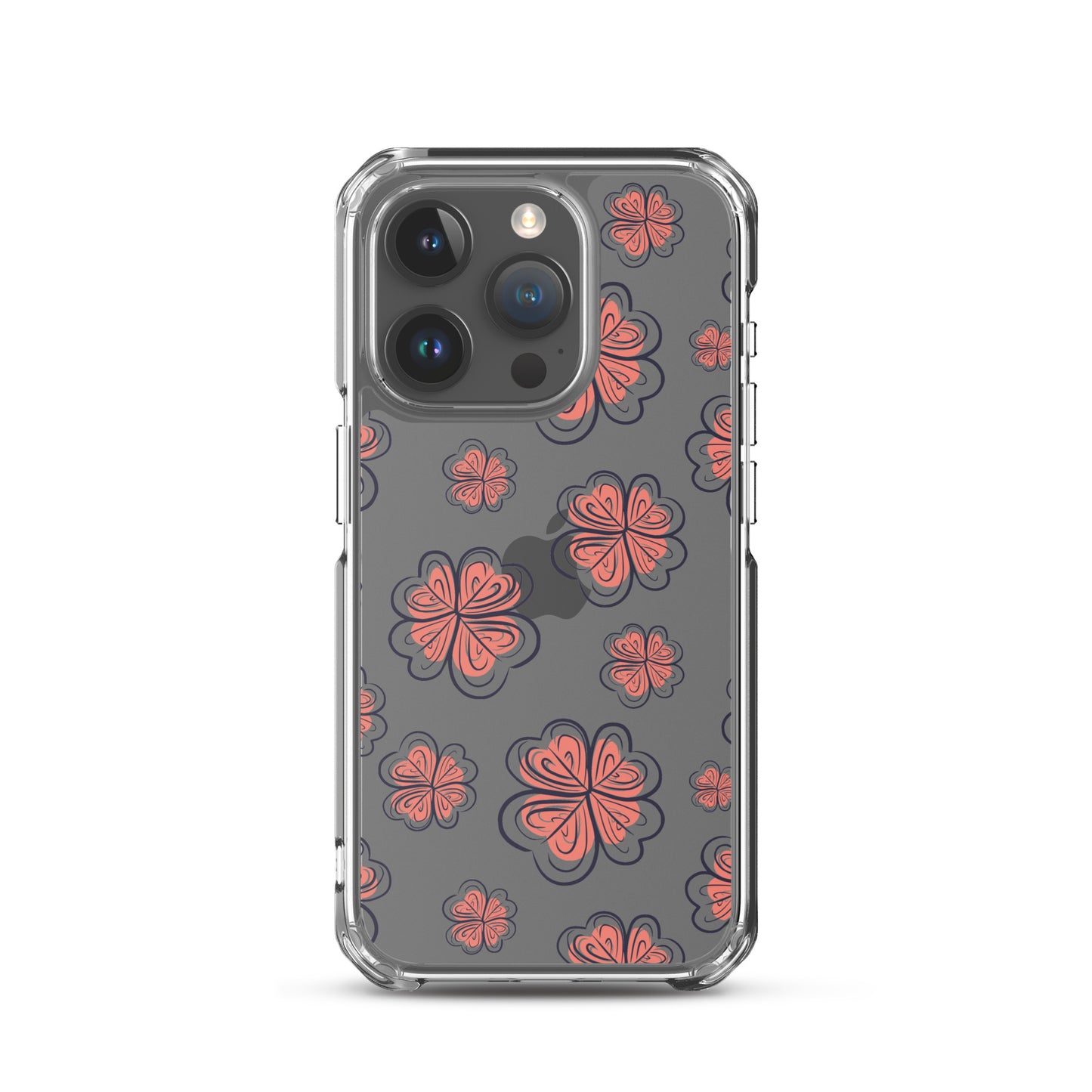 Aesthetic Vintage Flower Print Clear Case - iPhone 15-11 All Sizes