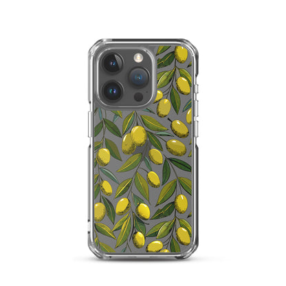 Fruit Tree Painting Clear iPhone Case - iPhone 15-11 All Sizes