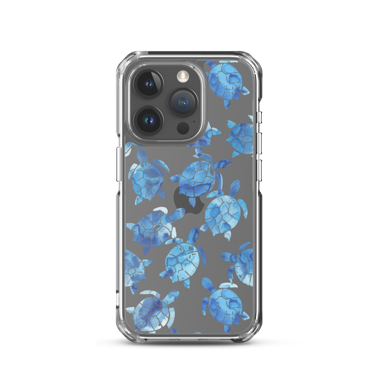 Blue Sea Turtle Clear iPhone Case - iPhone 15-11 All Sizes