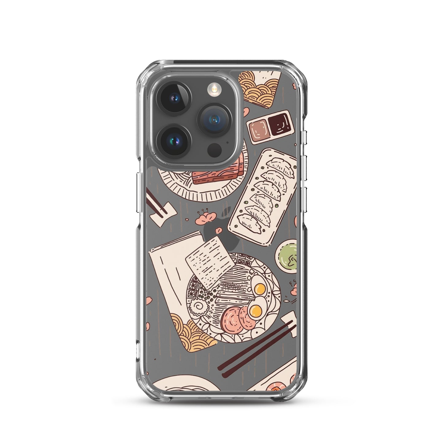 Japanese Cuisine Clear iPhone Case - iPhone 15-11 All Sizes